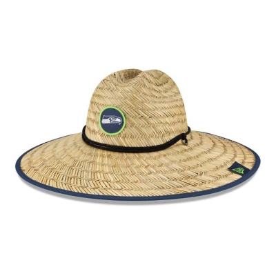 Sapca New Era Seattle Seahawks NFL Official Summer Sideline Straw Hat - Albastri